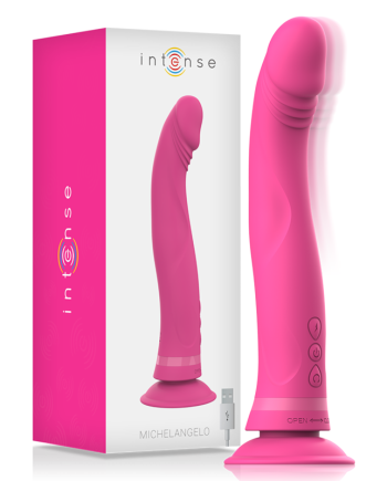 INTENSE - DILDO VIBRATORE IN SILICONE ROSA MICHELANGELO