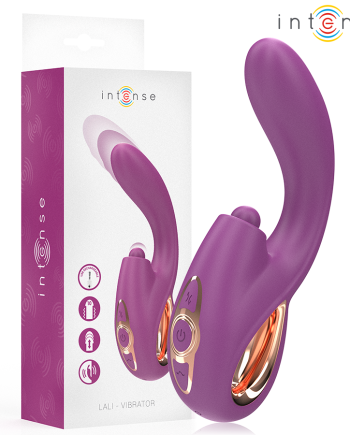 INTENSE - LALI VIBRATORE MULTIFUNZIONE PUNTO G TAPPING  THRUST  VIBRATION VIOLA