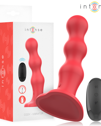INTENSE - CODY VIBRATORE CON VENTOSA TELECOMANDO ROSSO