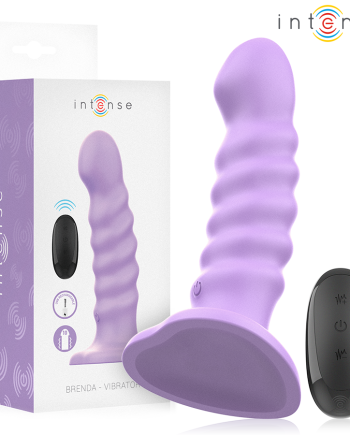 INTENSE - BRENDA VIBRATORE TAGLIA M DESIGN A SPIRALE 10 VIBRAZIONI TELECOMANDO VIOLA
