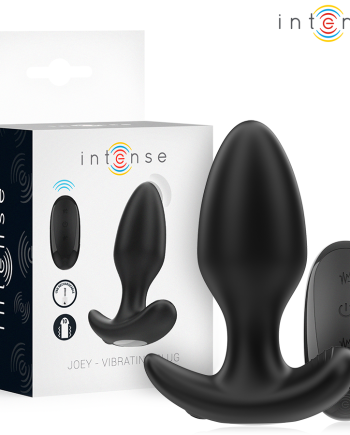 INTENSE - JOEY ANAL PLUG 10 VIBRAZIONI NERO TELECOMANDO