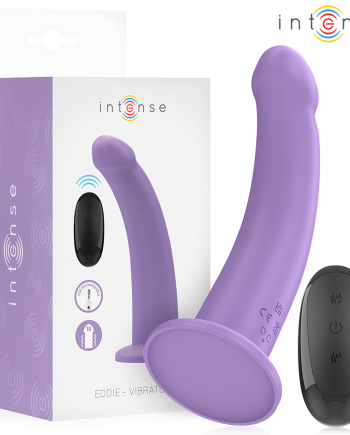 INTENSE - VIBRATORE EDDIE 17,5 CM 10 VIBRAZIONI VIOLA TELECOMANDO
