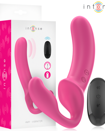 INTENSE - AMY DOPPIO VIBRATORE 20 CM ROSA TELECOMANDO