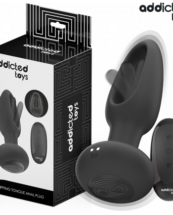 ADDICTED TOYS - PLUG ANALE CON LINGUA VIBRANTE E TELECOMANDO