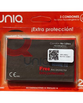UNIQ - PRESERVATIVI SECURE FIT SENZA LATTICE 3 UNITÀ