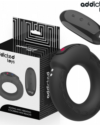 ADDICTED TOYS - ANELLO PER IL PENE VIBRANTE CON EFFETTO RISCALDANTE E TELECOMANDO