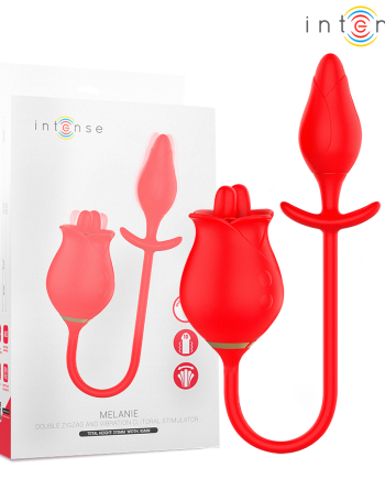 INTENSE - MELANIE STIMOLATORE DOPPIO PER CLITORIDE CON LINGUA A ZIGZAG