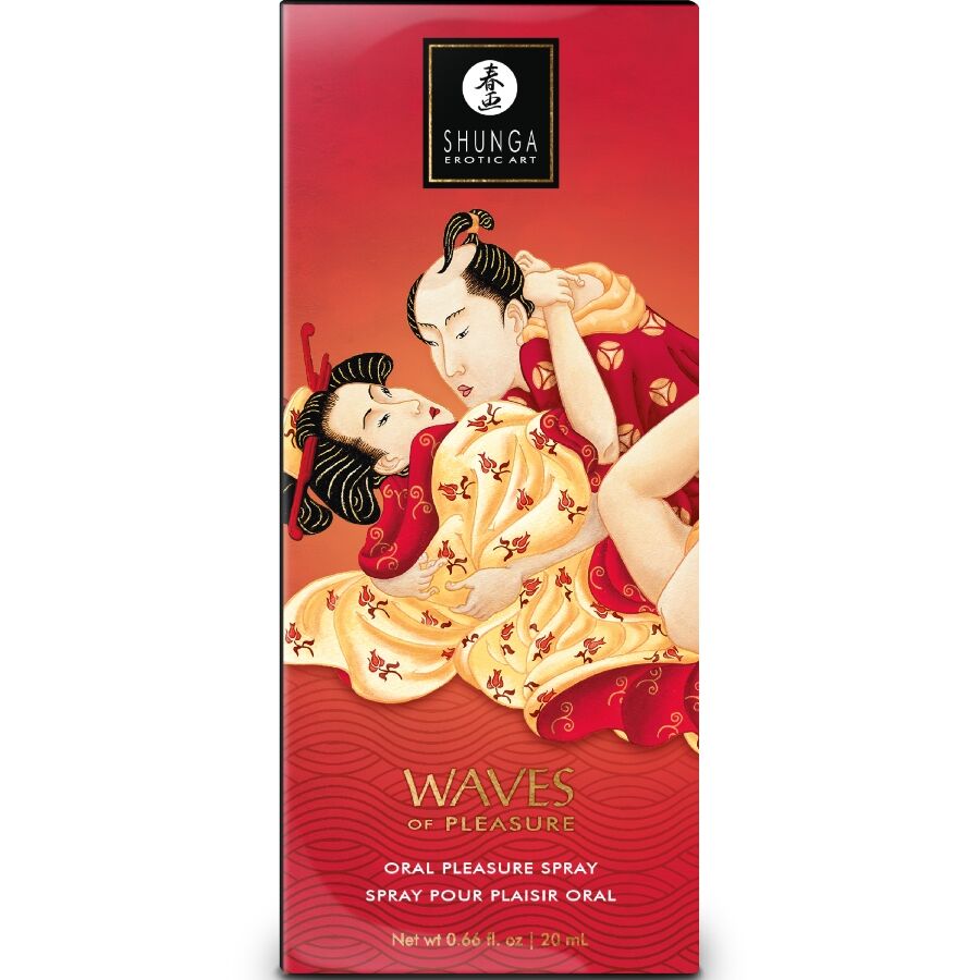 SHUNGA - WAVES PLEASURE SPRAY ORALE SEDUCENTE FRAGOLA 20 ML