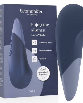 WOMANIZER - VIBE LAY-ON VIBRATORE SILENZIOSO BLU SCURO