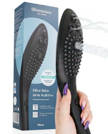 WOMANIZER - SOFFIONE DOCCIA STIMOLANTE CLITORIDEO WAVE NERO