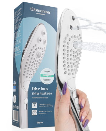 WOMANIZER - SOFFIONE DOCCIA STIMOLANTE CLITORIDEO WAVE CROMATO