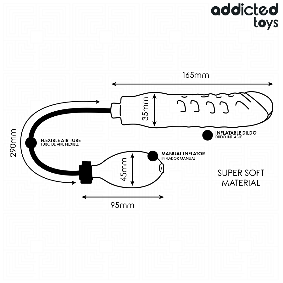 ADDICTED TOYS - DILDO GONFIABILE MODELLO 3