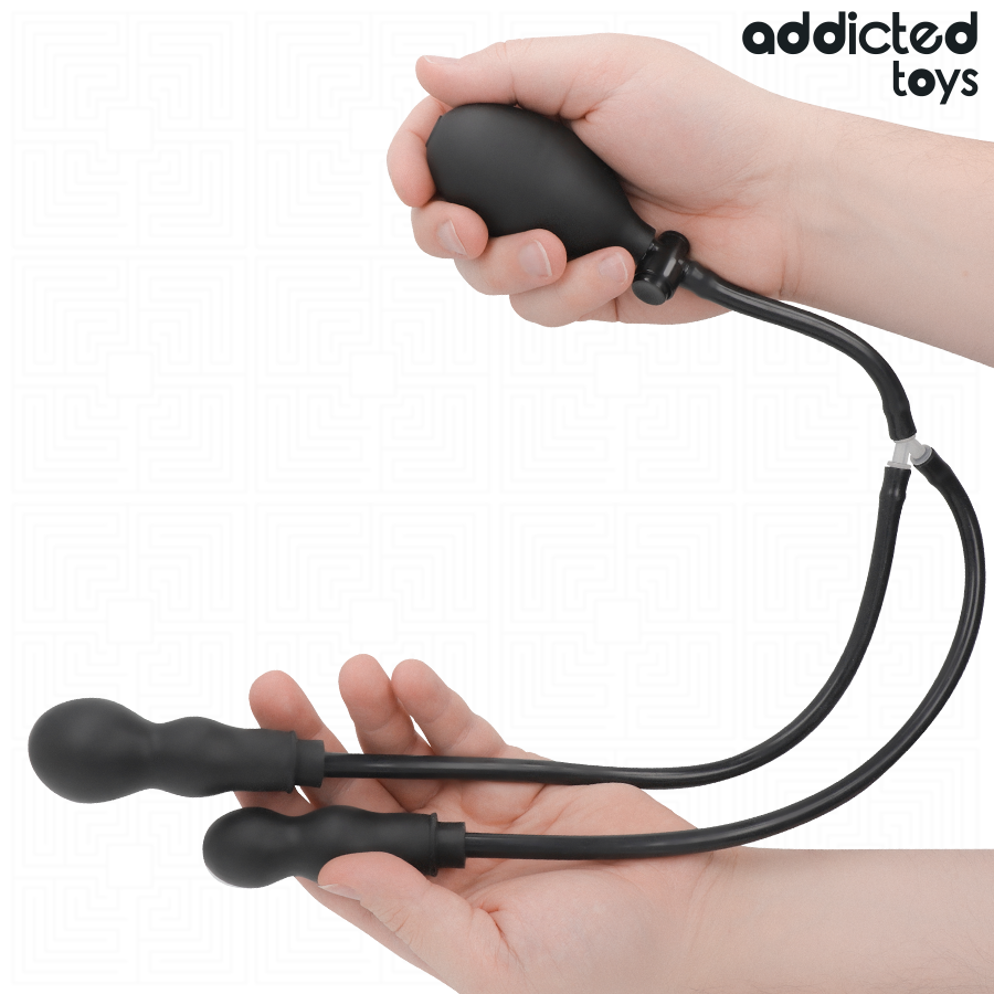 ADDICTED TOYS - DOPPIO TAPPO ANALE GONFIABILE MODELLO 1