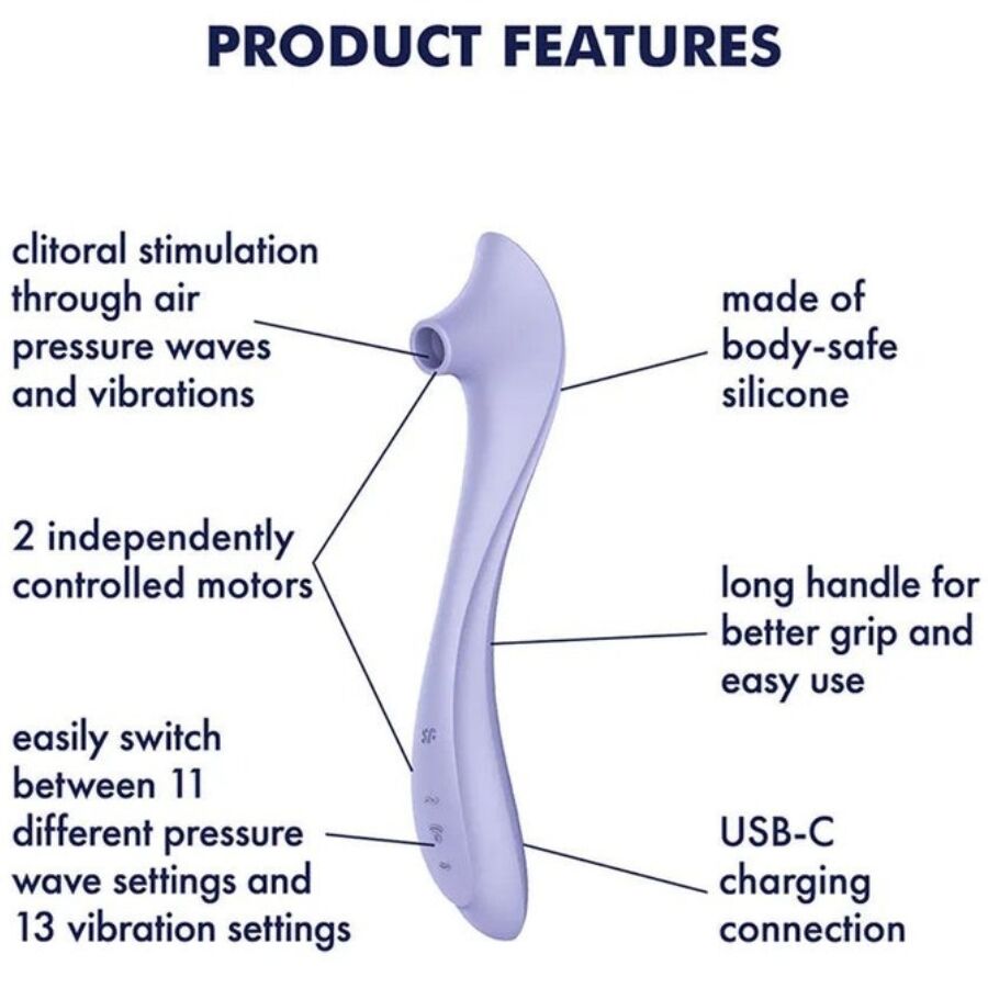 SATISFYER - EASY LOVER VIBRADOR ESTIMULADOR AIR PULSE