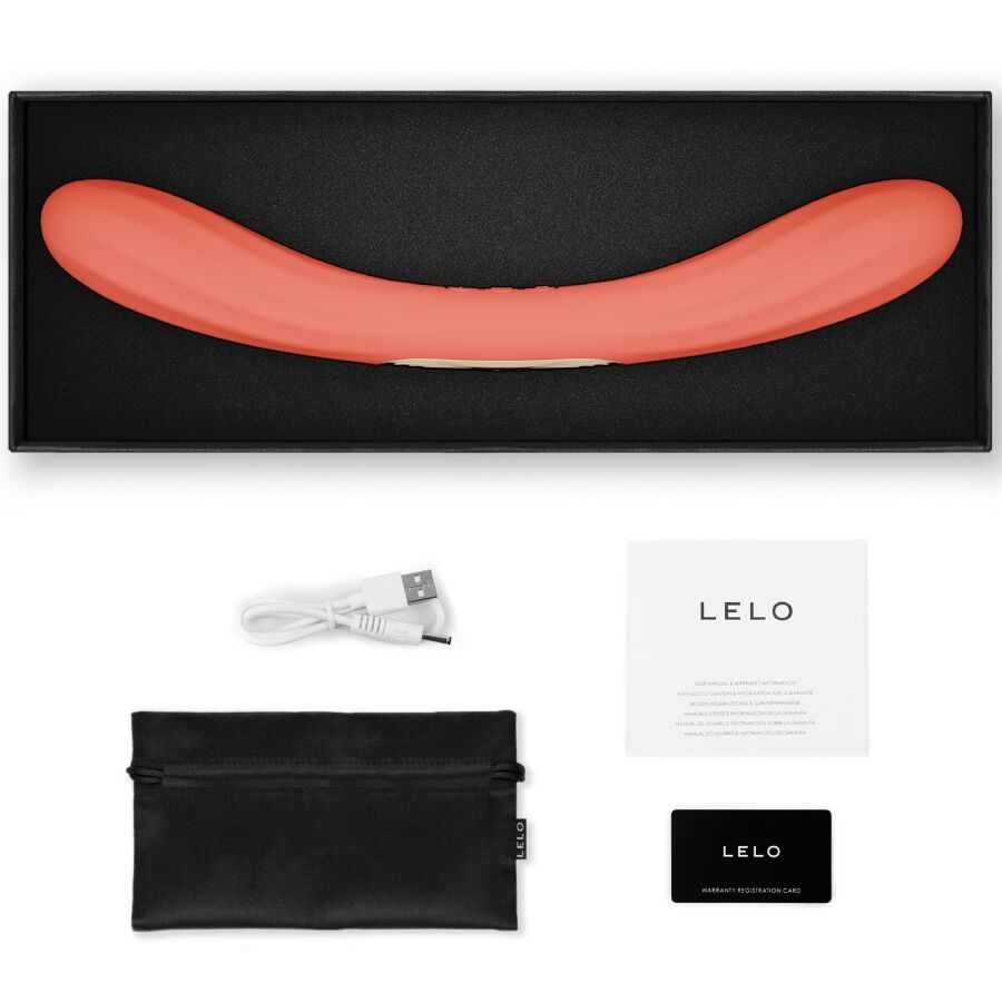 LELO - BOOMERANG VIBRATORE A DOPPIA ESTREMITÀ ROSSO CORALLO