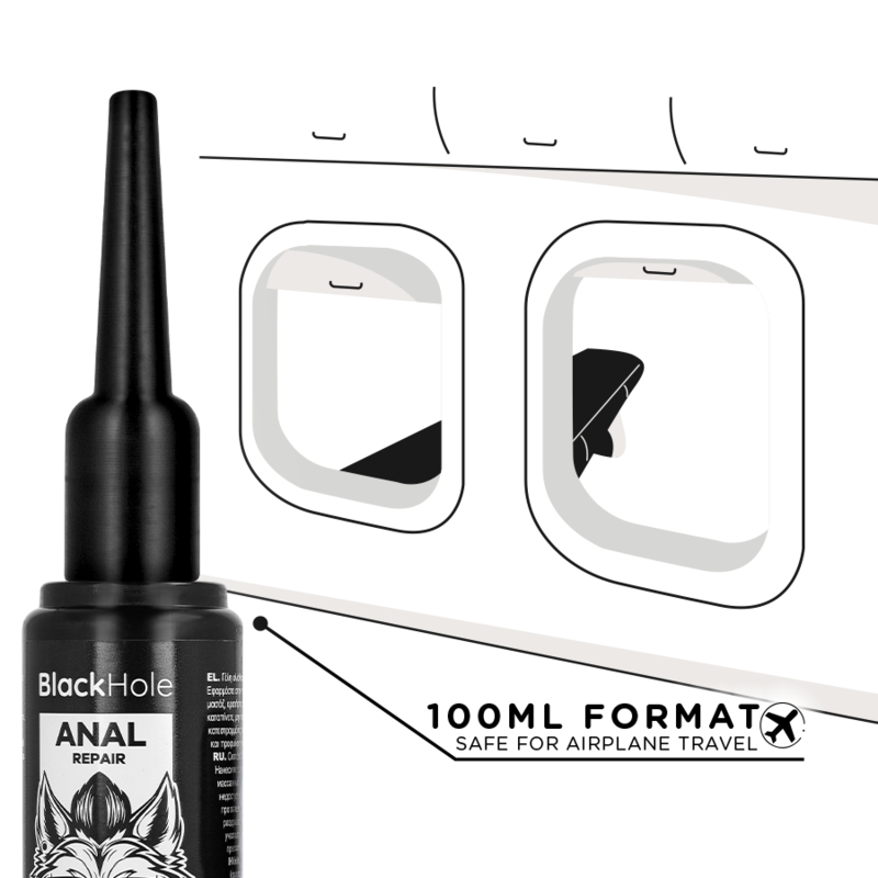 BLACK HOLE - APPLICATORE LUBRIFICANTE ANALE TAGLIA L 100 ML